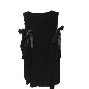 Romeo Juliet Couture Off Shoulder Black Velvet Like Mini Dress Size Small NWT